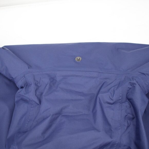 Outback Trading Company Jacket Men's Large Packable Parka Hooded Zip Pocket blue - Picture 8 of 15